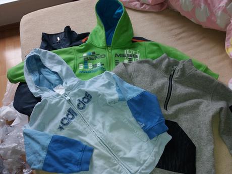 3x mikina a 1x bundička, adidas,104