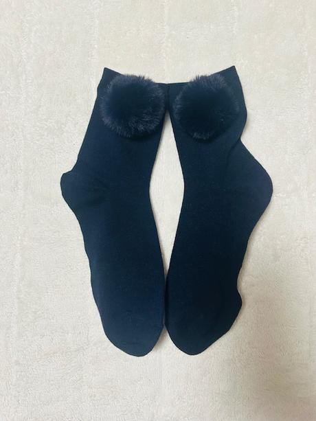 Tmavomodré ponožky s brmbolcom calzedonia, calzedonia,38 / 39 / 40