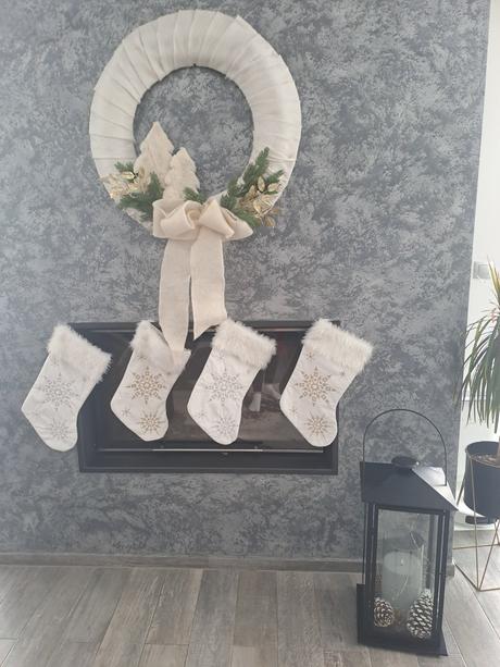 Mikulášske papuče/ponožky,  vianočné, 