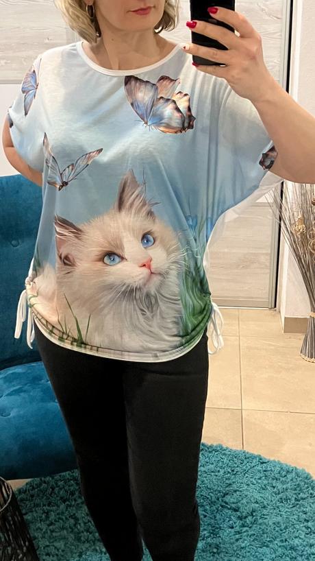 Vzorované tričko so sťahovacou šnúrkou, l / m / s