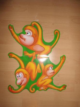 Papierove opice - zavesenie do detskej izby,