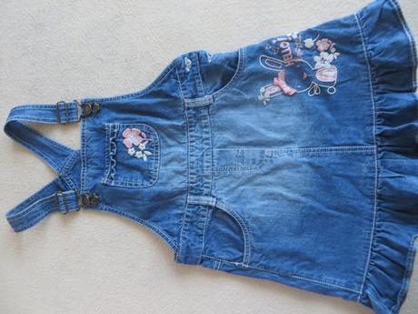 Riflová sukňa na traky, f&f,122