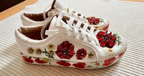 Tenisky s kryštálový zdobením, 36