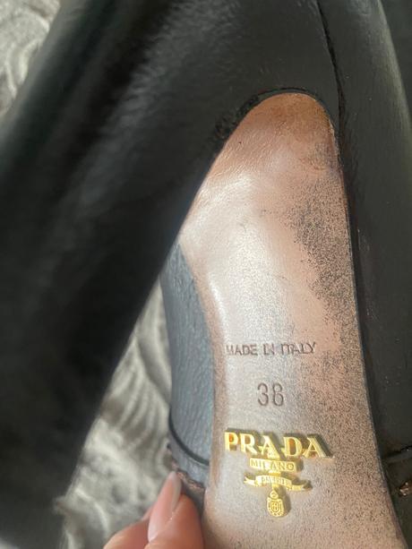 Prada luxusné čižmy original . koža 38, prada,38