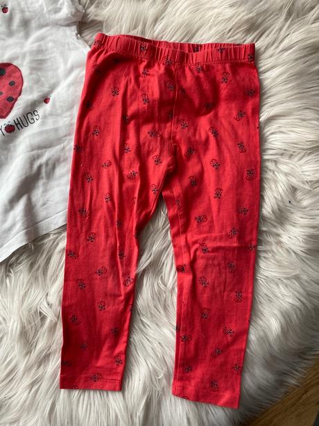 Legíny s lienkami, tricko ku tomu, fagottino,98