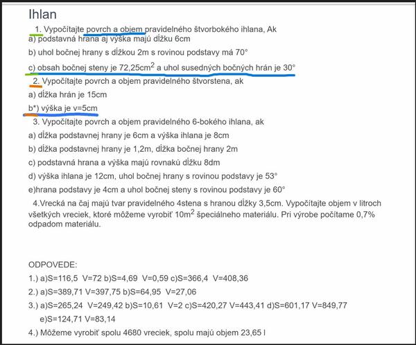 Pomoc s riešením príkladov z matematiky 1. ročníka gymnázia