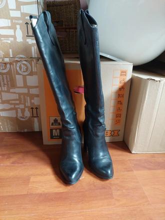 Kožené čižmy dénouée, 36