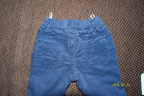 Hrubé menčestrové nohavice 0-3m, c&a,62