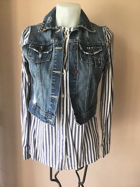 Prúzkovana blúzka/pv, h&m,xs