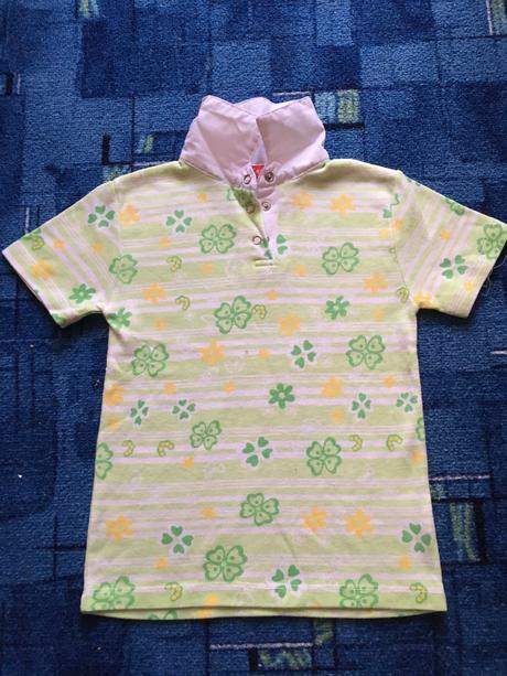 Letné tričko - polokošela štvorlístok 110/116, 116