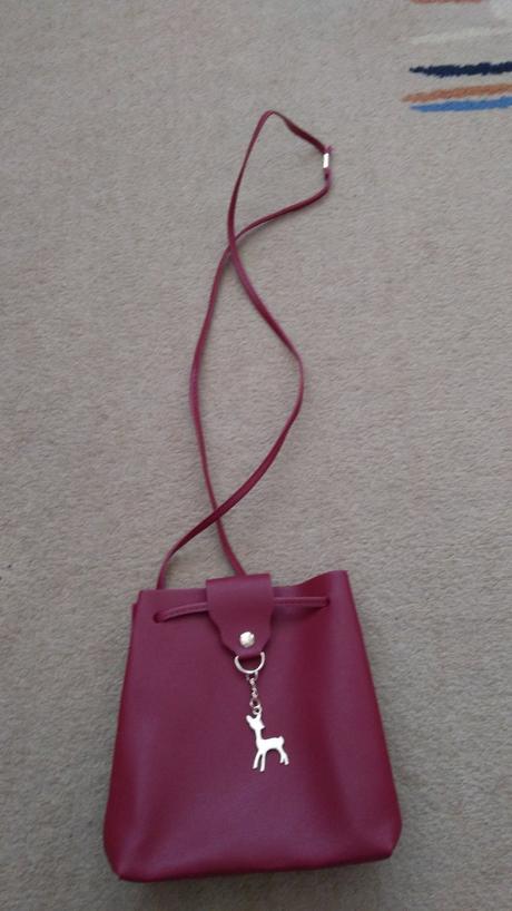 Vínová cross body taška, 