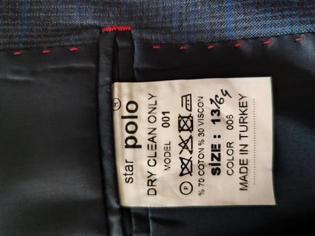 Chlapčenský oblek, 164