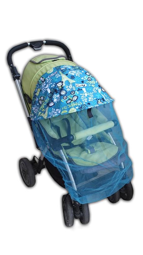 Slnečná clona na kočík so sieťkou 2v1, 