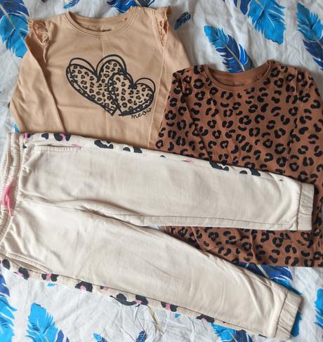 Súprava 2x tričko s dlhým rukávom+nohavice, sinsay,116