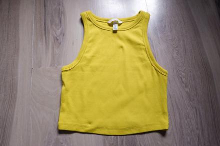 Vrúbkované tričko h&m, h&m,s