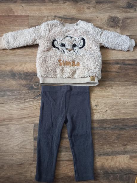 Komplet mikina simba +leginky 74, disney,74