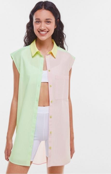 Oversized košeľa bershka s, bershka,s