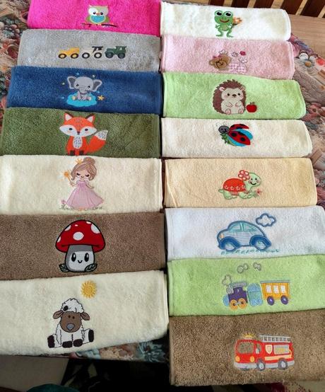 Vyšívané uteráčiky s menom podľa želania, 