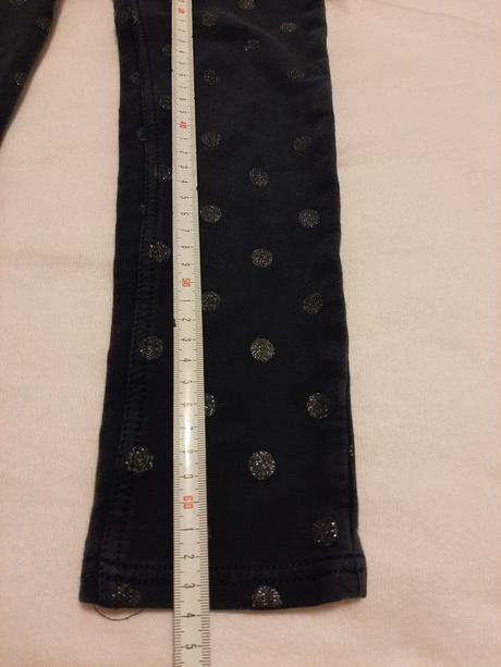 Legino-nohavice s trblietavymi bodkami, h&m,122