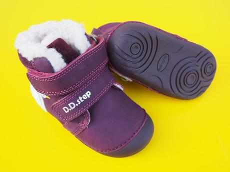 Detské zimné topánky kožené ddstep 015, d.d.step,19