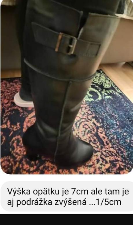 Kožené čižmy 38 velmi teplucke, 38