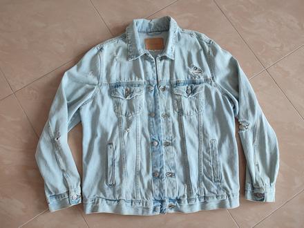 Pánska riflova bunda pull&bear, pull&bear,l