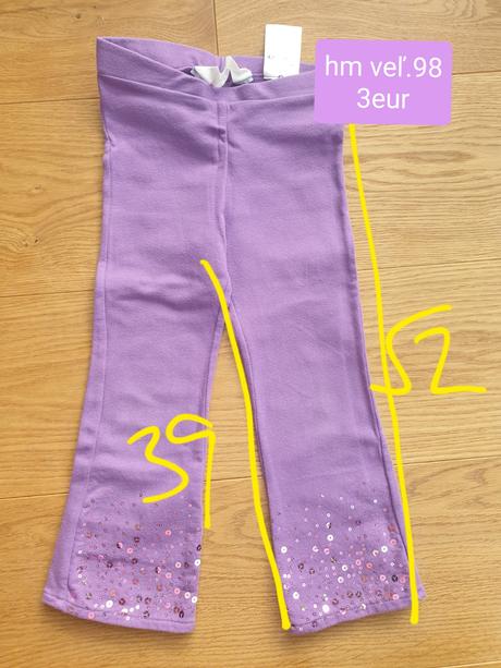 Teple leginy s flitrami, h&m,98