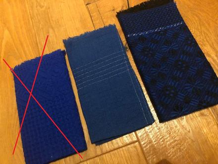 Modré - staré retro šatky/chustky,