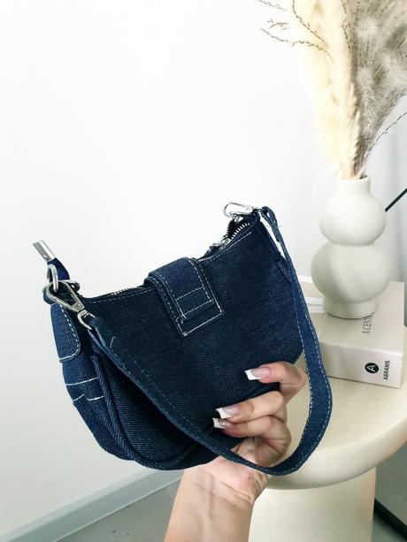 Štýlová denim kabelka,