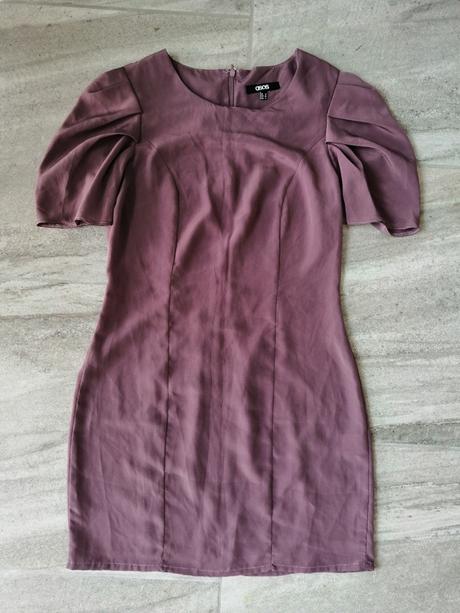 Sivoružové jemnučké šaty asos, v38, 38