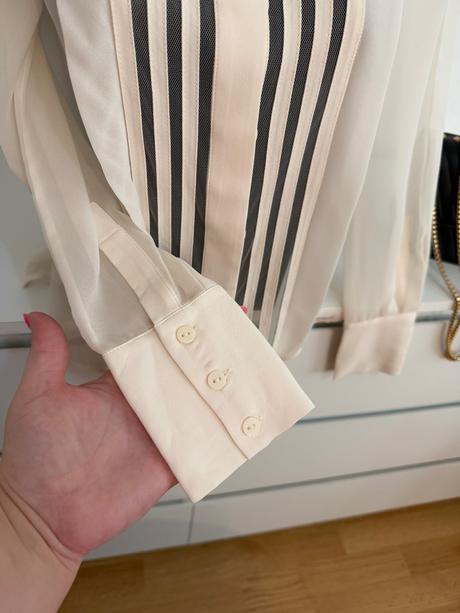 Reiss luxusná blúzka krémová, xs