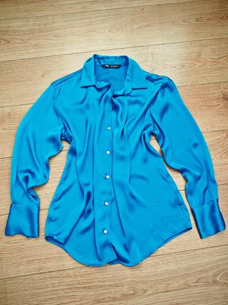 Krásna saténová blúzka, zara,m