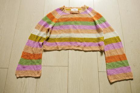 Háčkovaný sveter zara, zara,140