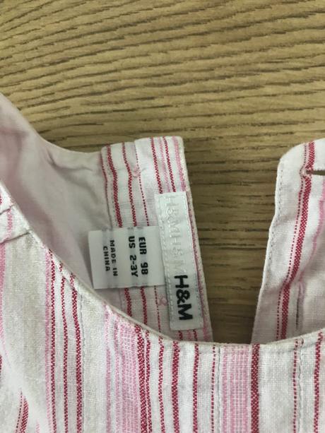 Podšité saty, h&m,98