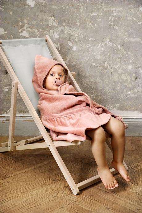 Osuška s kapucňou hooded towel faded rose, 