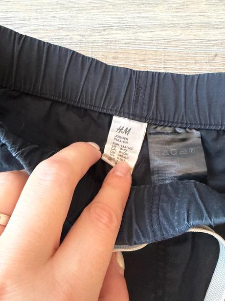 Čierne kraťase, h&m,134