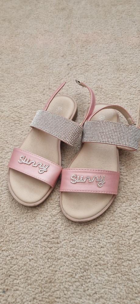 Deezee sandalky 30 ruzove s kamienkami, 30