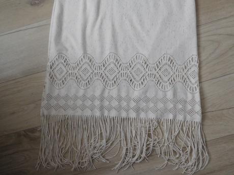 Kremové šaty tielkové pružné-vitrin 38,v, 38