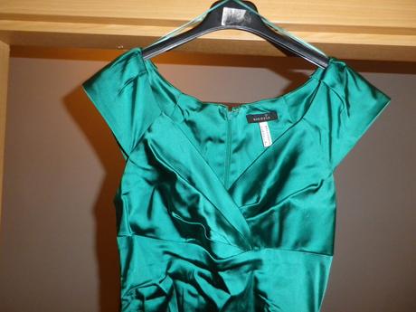 Smaragdove kratke saty 36/38, 36