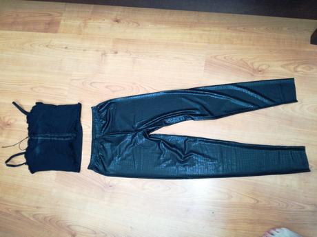 Vysoke leginy a cropp top xs/s, xs