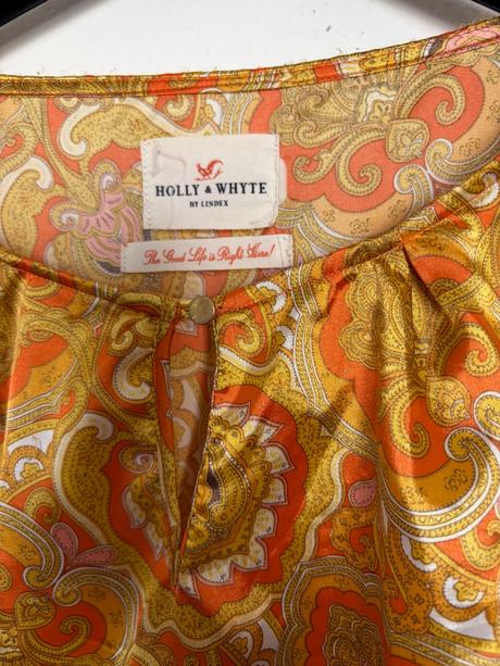 Lindex m viral satenova bluzka s prekrasnym boho v, lindex,m