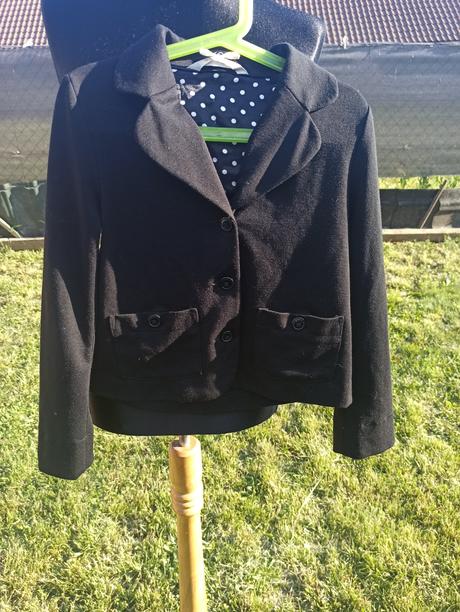 Sako čierne, h&m,134