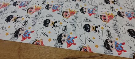 Bavlnená látka -superhrdinovia- cena za 10 centime, 
