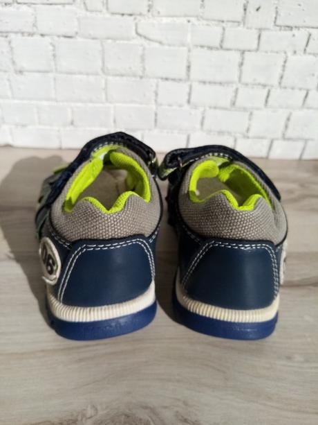 Zeleno-modré chlapčenské sandále v.22, 22