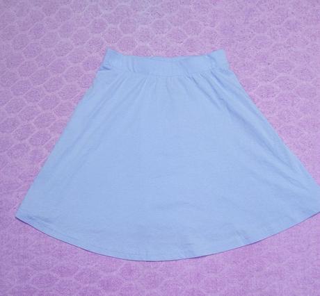 Bledomodrá sukňa, xs