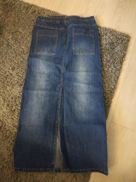 Tehotenská sukňa rifľová, veľkosť 36., s