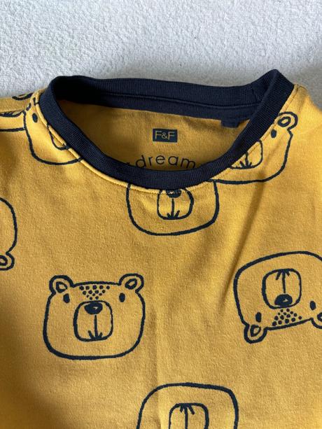 F&f žlté pyžamo, f&f,92