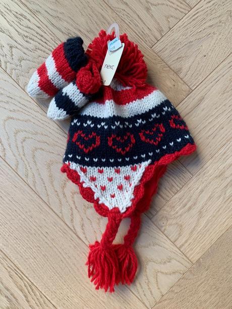 Next zimná čiapka+rukavice, next,68