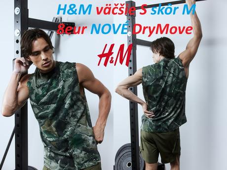 Tričko hm drymove športové kaki, h&m,s
