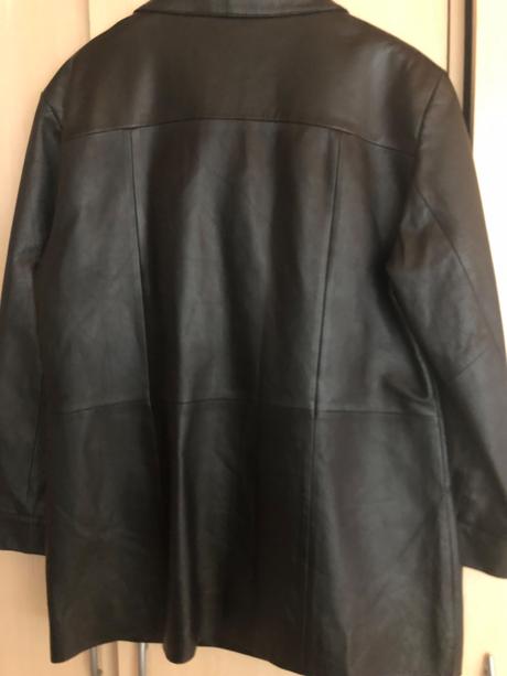 Kožený kabát -sako, xl